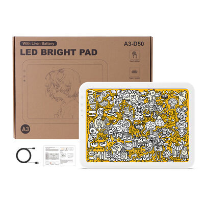 Portable Copying Drawing Board Animation Sketching Light Pad with Battery  Bright Pad A4 Light Box Tracing Pad