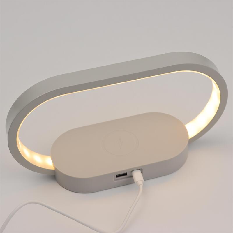 WR08 Warm White Emitting Color 10W LED Table Lamp Wireless Charging 3 Temperature Dimmable Smart Touch Control Night Light