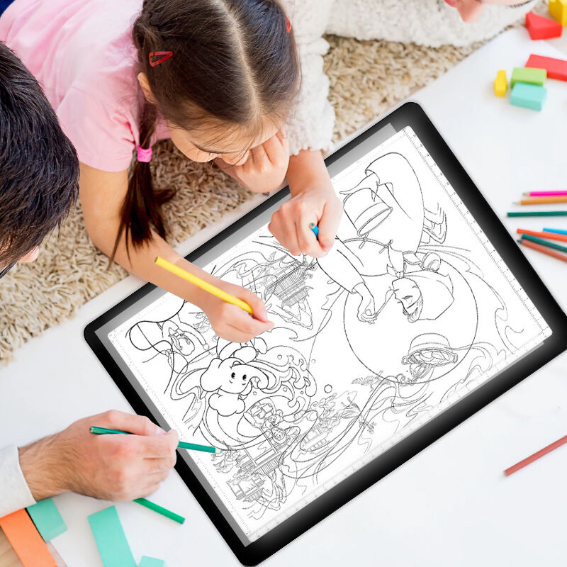 CE FCC ROHS Certified Rechargeable Cordless LED Light Box Dimmable Diamond Painting Tracing Board Indoor Outdoor Drawing Toys 48334530mm