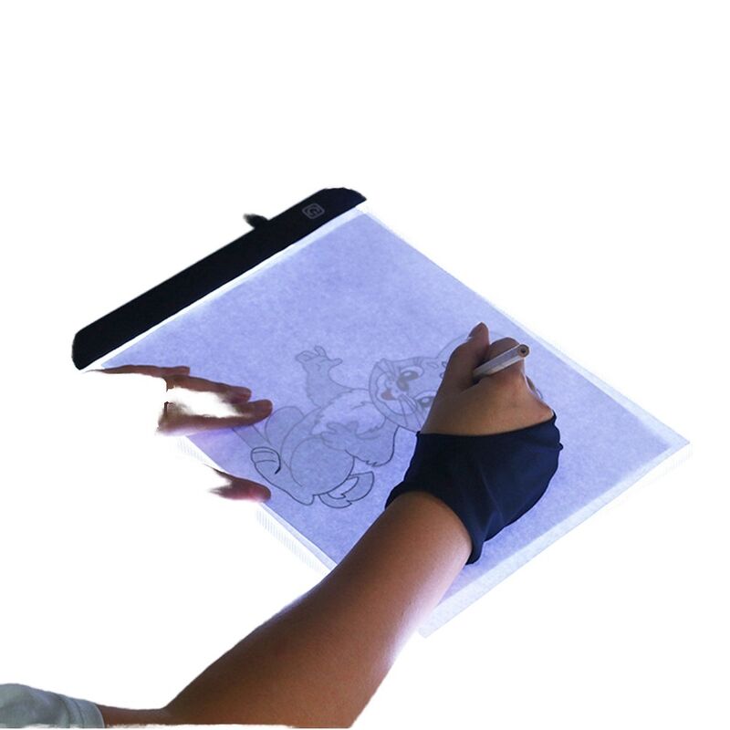 Drawing Board 210x150mm Large Drawing Area Portable Plastic LED Light Pad Tracing Sketching Christmas Gift Kids Artists