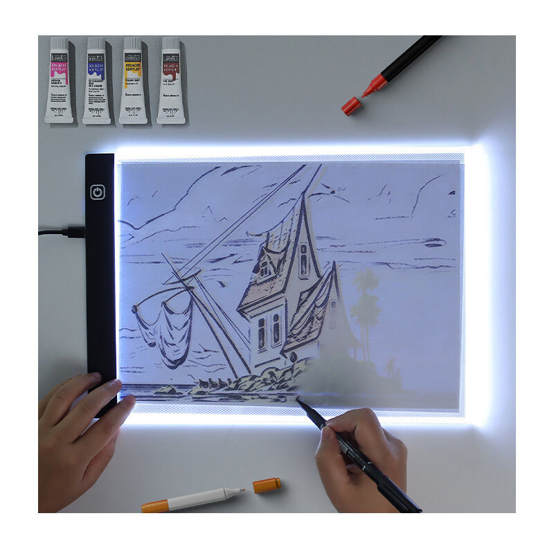 PMMA Acrylic Portable Diamond Painting Light Box Led Tracing Board Ultra Drawing Copying Pad Professional Simple Panel