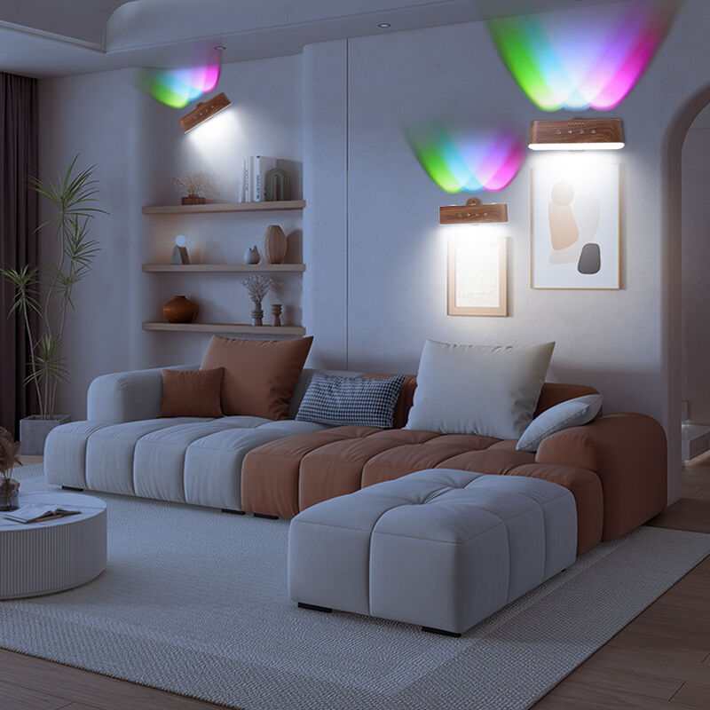 Wall-mounted LED Table Lamp 2200mAh Battery Rechargeable Cordless RGB Light 65 Lm per Watt Retro Reading Bedside Living Room
