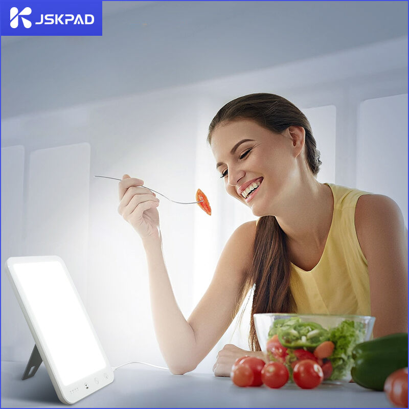 Brightness adjustable 5 level dimming Sad Phototherapy Lamp Light Therapy Full Spectrum Multifunction Elegant Day Light