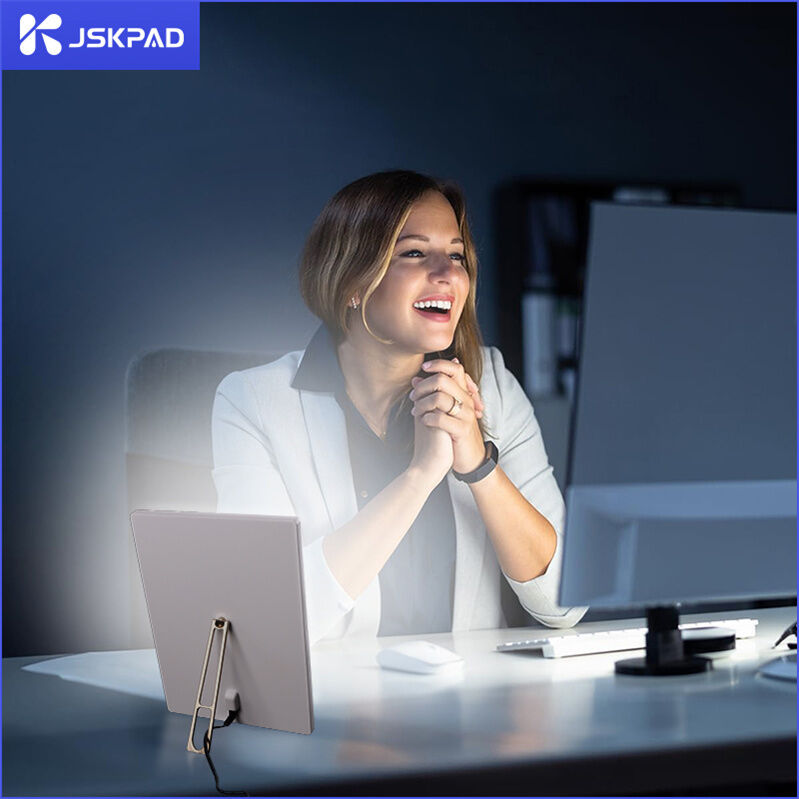 0.454 Kilogram LED Light Therapy Lamp with 10000 Lux Adjustable Brightness Sunlight White ABS Mood Lamp Modern Style