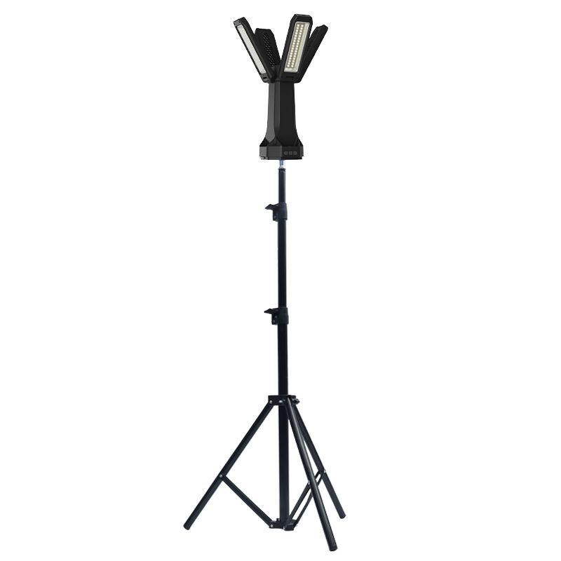 Lighting And Circuitry Design 16000mAh Magnetic Foldable LED Camping Light Four Leaf Lighting Solutions Outdoor Adventures