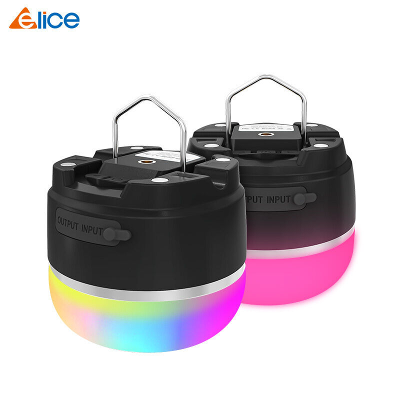 92x92x81mm Bulk Production IPX7 Waterproof Solar Camping Light 8000mAh Multi Modes LED Portable Outdoor Lantern Garden