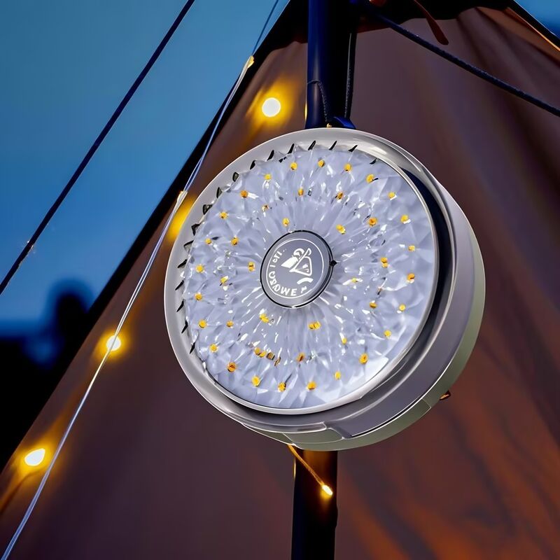 4.2V Rechargeable LED Camping Lantern Featuring RGB Modes and Adjustable Brightness Essential Outdoor Camping Light Gear