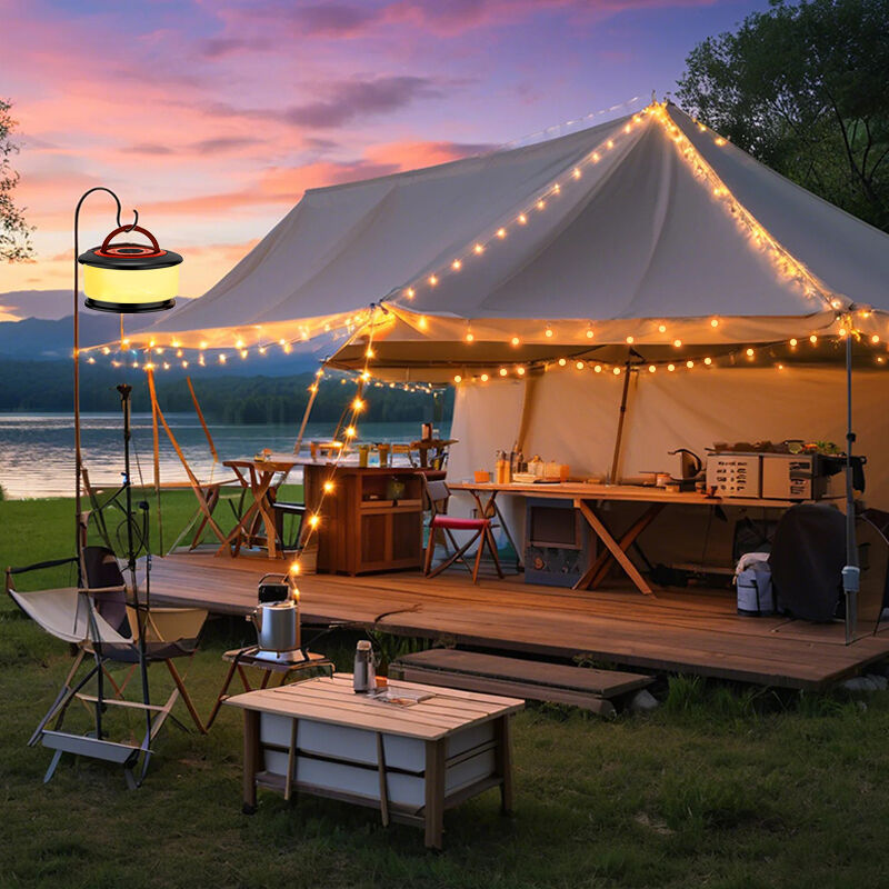 10M Strip Length Mini Small Color Fairy Tent Camping Light Rechargeable String LED Outdoor Lamps Featuring 8 Scene Modes