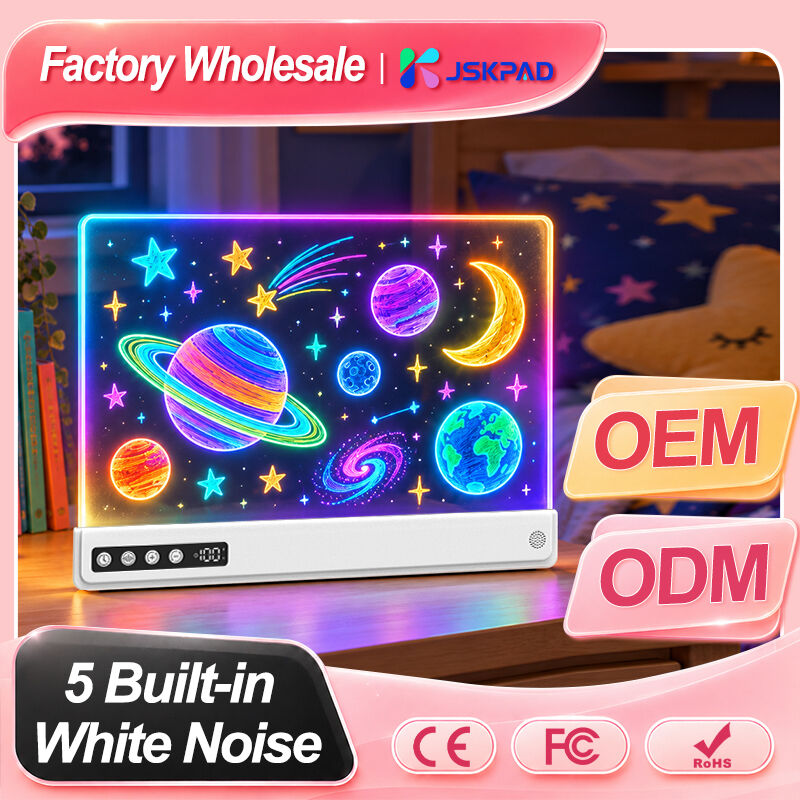 Factory Direct Hot Selling Reusable Writing Drawing 18 RGB Light Modes Kids Gift Acrylic LED Drawing Board