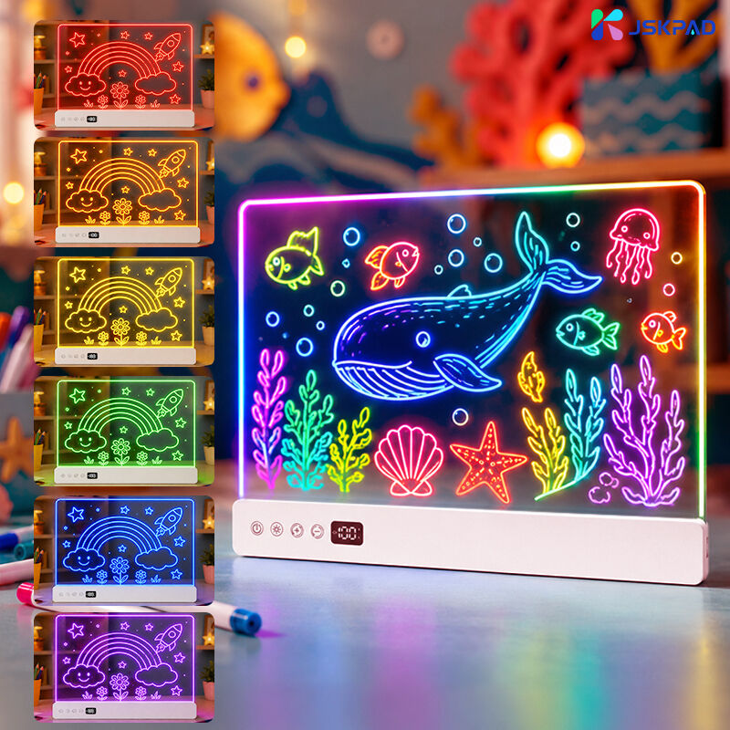 Factory Direct Customizable OEM ODM 16 Light Modes Brightness Adjustable Easy Wipe Clean Led Drawing Board