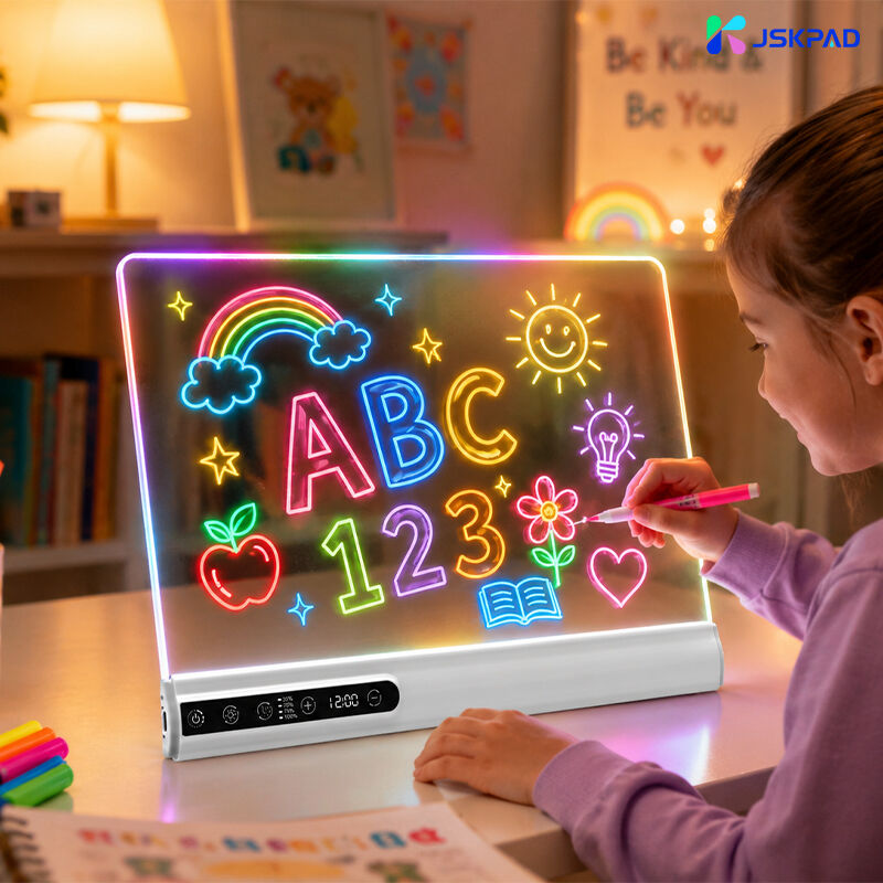 Popular Factory Direct Sale 1000mAh Battery Dual Light Modes Eye Friendly Acrylic Led Light Drawing Board