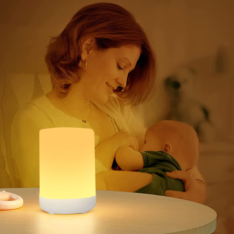 Best Selling Mini 155mm Touch Sensor LED Night Light Dimmable and Rechargeable with Wireless Charging for Home Study Room