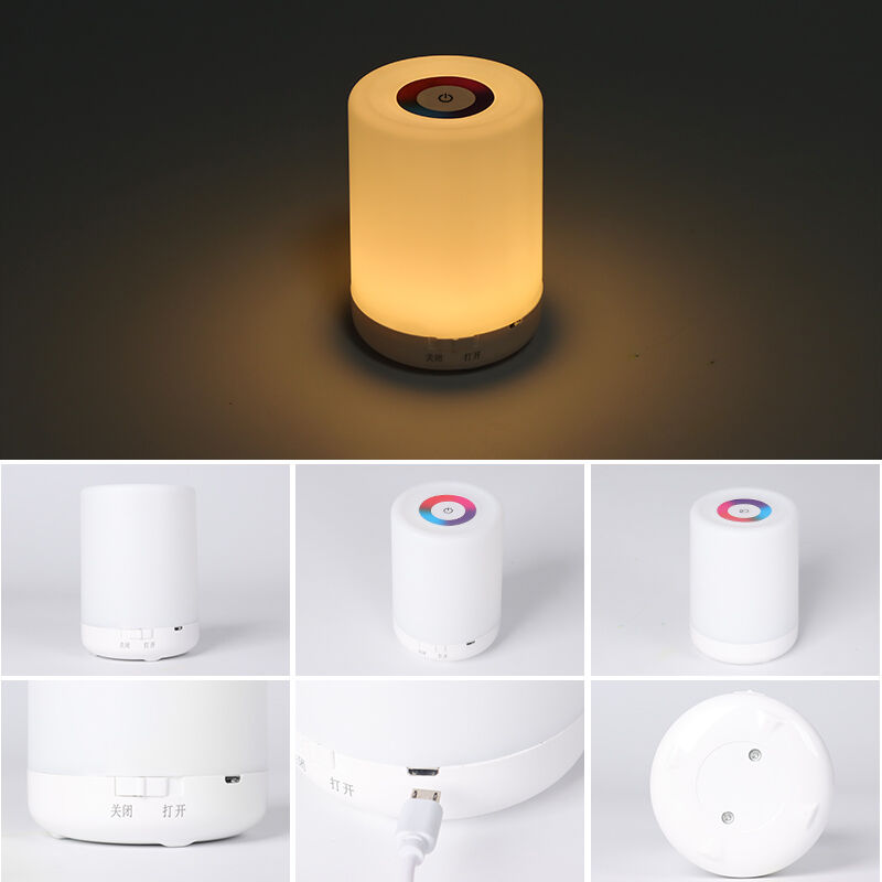 Super Bright Mini LED Night Light Touch Control 3 Color Changing Stepless Dimming Cool White Warm White Natural Light ABS Home