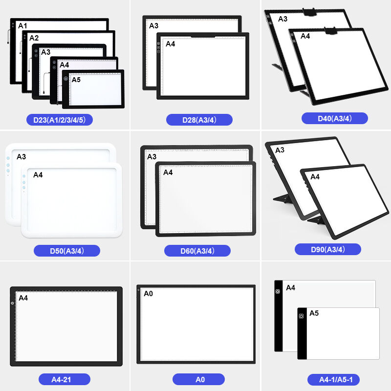 Lightweight LED Light Pad with Stand 9 Angles Adjustable 3 Light Modes Factory Direct Sale