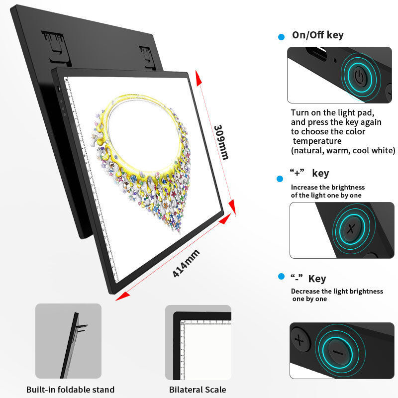 OEM ODM Wholesales LED Drawing Board Diamond Painting Light Box LED Light Tablet Board Pad