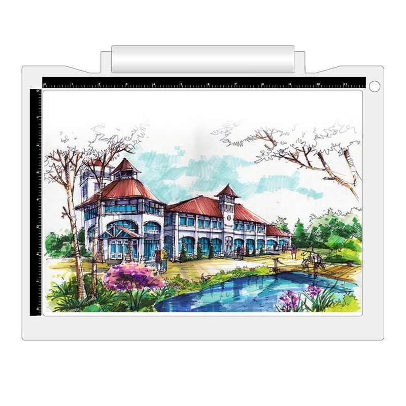 Slim Hotsale Battery Powered Led Drawing Light Pad A4-19 Sketch Flexible Board Easy Drawings for Kids