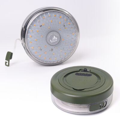Linterna de camping recargable con fuente de luz LED de 4.2V con modos dinámicos y temperatura de color RGB, luz para acampada al aire libre
