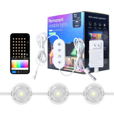 5M Single Light String Timer Switch Countdown Function Eaves Led Christmas Outdoor Permanent Point Lights Ideale per la casa