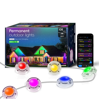 Logotipo personalizado 5M Single Light String Ip65 Fuera de agua Pixel Led Point Lights Rgbw Fiestas Luces de decoración de Navidad