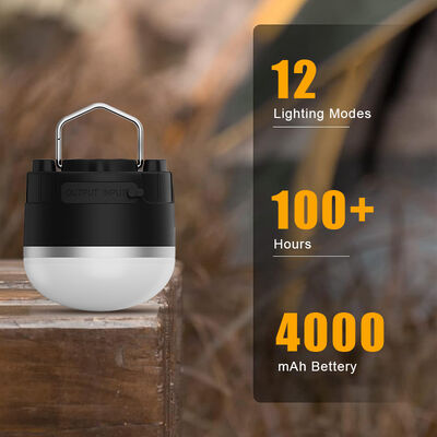 Gartenwasserdicht IP44 Mobile Batterie Dimming 360 USB Multifunktionales Notfall Outdoor LED Licht Camping Lampen Strombank