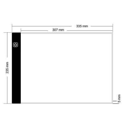Caixa de Luz LED A4 com 3 Níveis de Dimmer, Alimentada por USB, Mesa de Desenho para Tatuagem, Streaming, Esboços